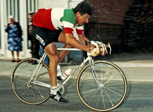 Francesco Moser in Parijs-Roubaix (Photo by Photosport Int Par